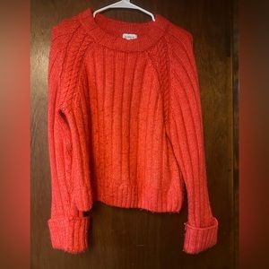 Evereve red medium sweater